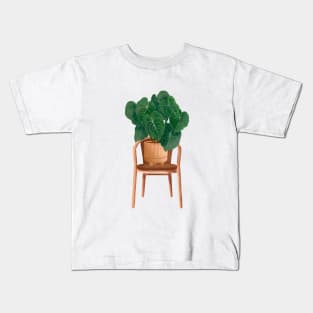 Trendy Plant Art, Botanical illustration, Anthurium 63 Kids T-Shirt